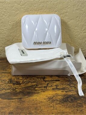 Miu Miu White Compact mirror